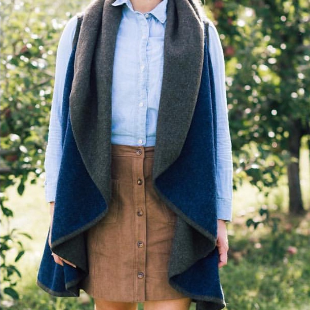Faux suede skirt